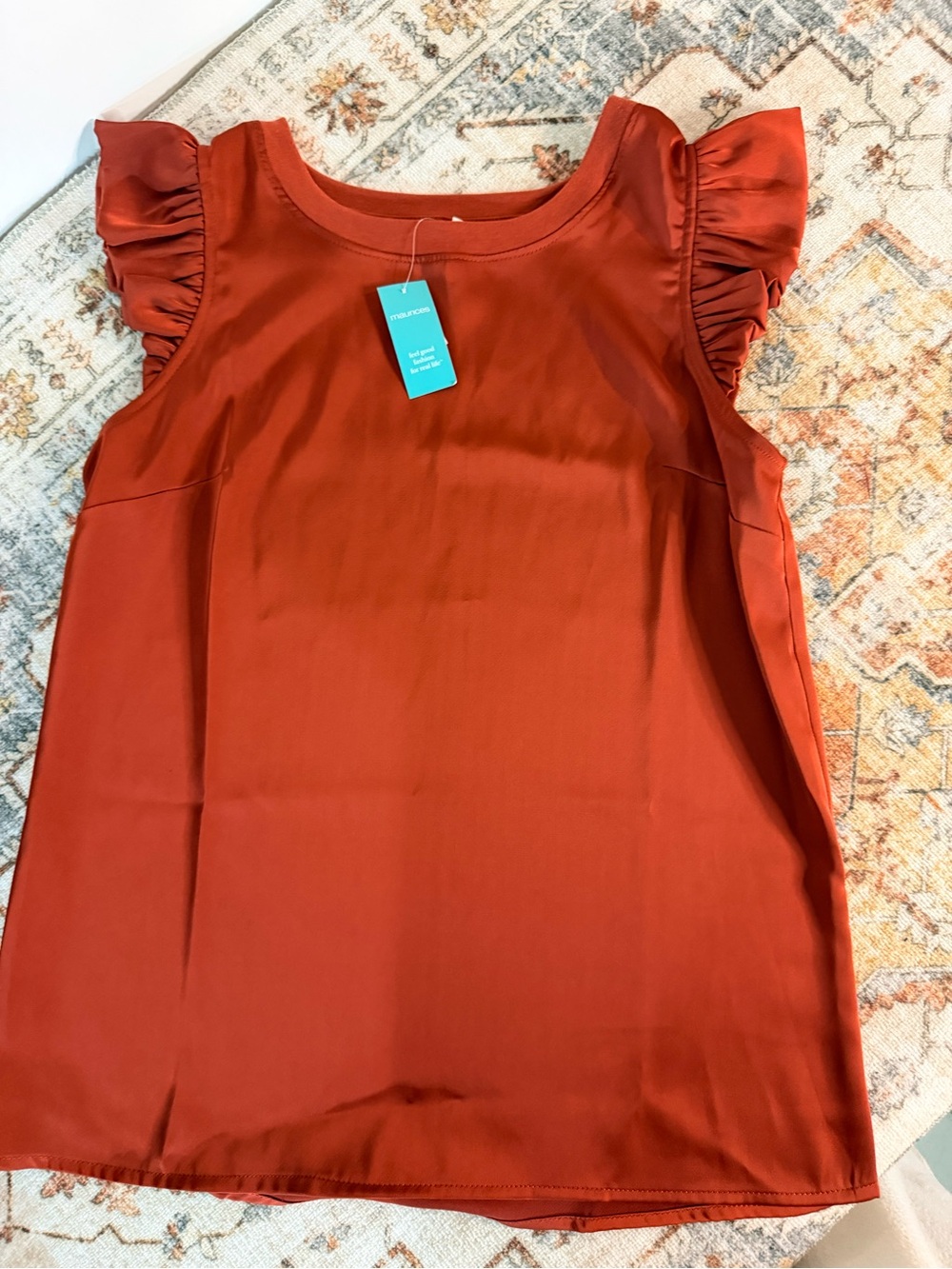Maurices Fall Pumpkin Spice Sleeveless Top